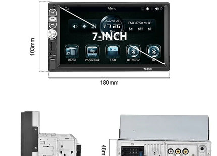 2-DIN | CarPlay Autoradio met USB-Aansluiting