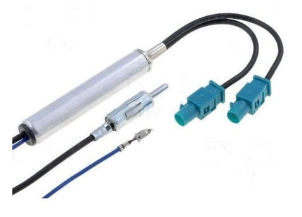 Radio Antenne versterker | 2x Fakra naar Din plug