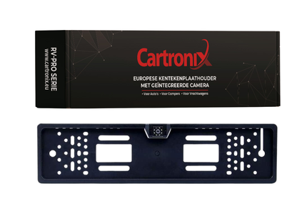 Cartronix RV-410 PRO kentekenplaathouder met camera | 8 LED Nachtzicht