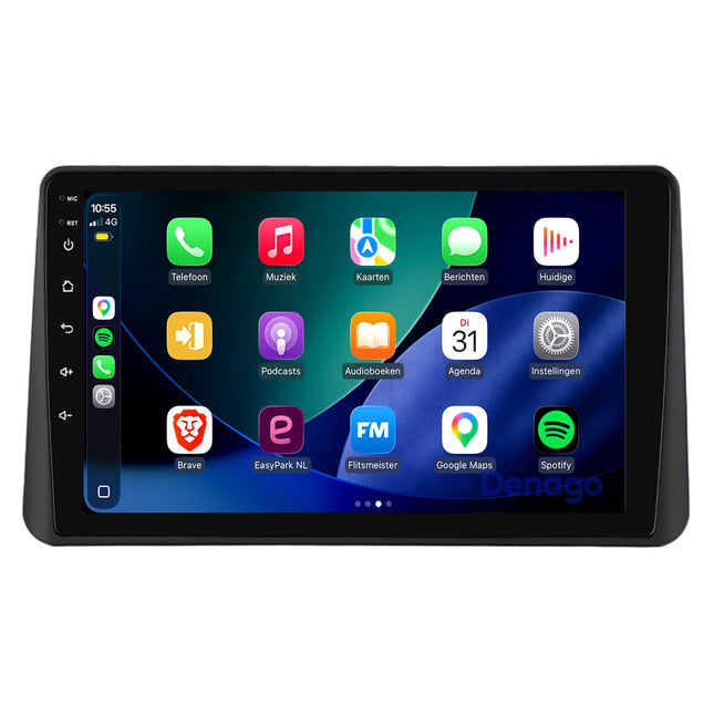 راديو السيارة CarPlay لسيارة Dacia Duster | 2024–2026 | Denago DNG-A523 | 9 بوصات | Android 16 | CarPlay وAndroid Auto لاسلكيان | مناسب أيضًا للفئة دون شاشة