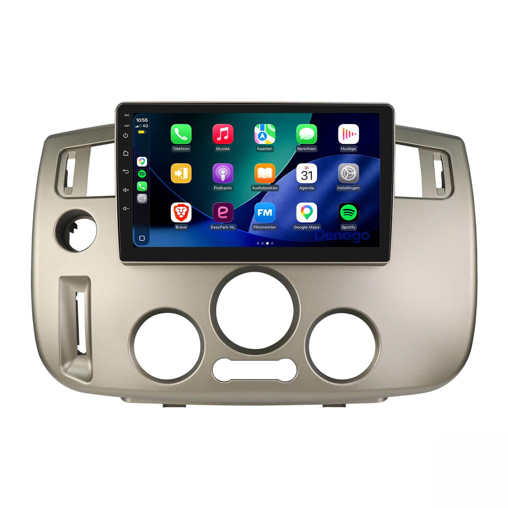 Renault Scenic 2 CarPlay-bilradio | 2003–2009 | Denago DNG-A520 | 9 tommer | Android 16 | Trådløs CarPlay og Android Auto