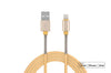 AMiO USB naar Apple lightning kabel | 2.4A 1 meter | Beige
