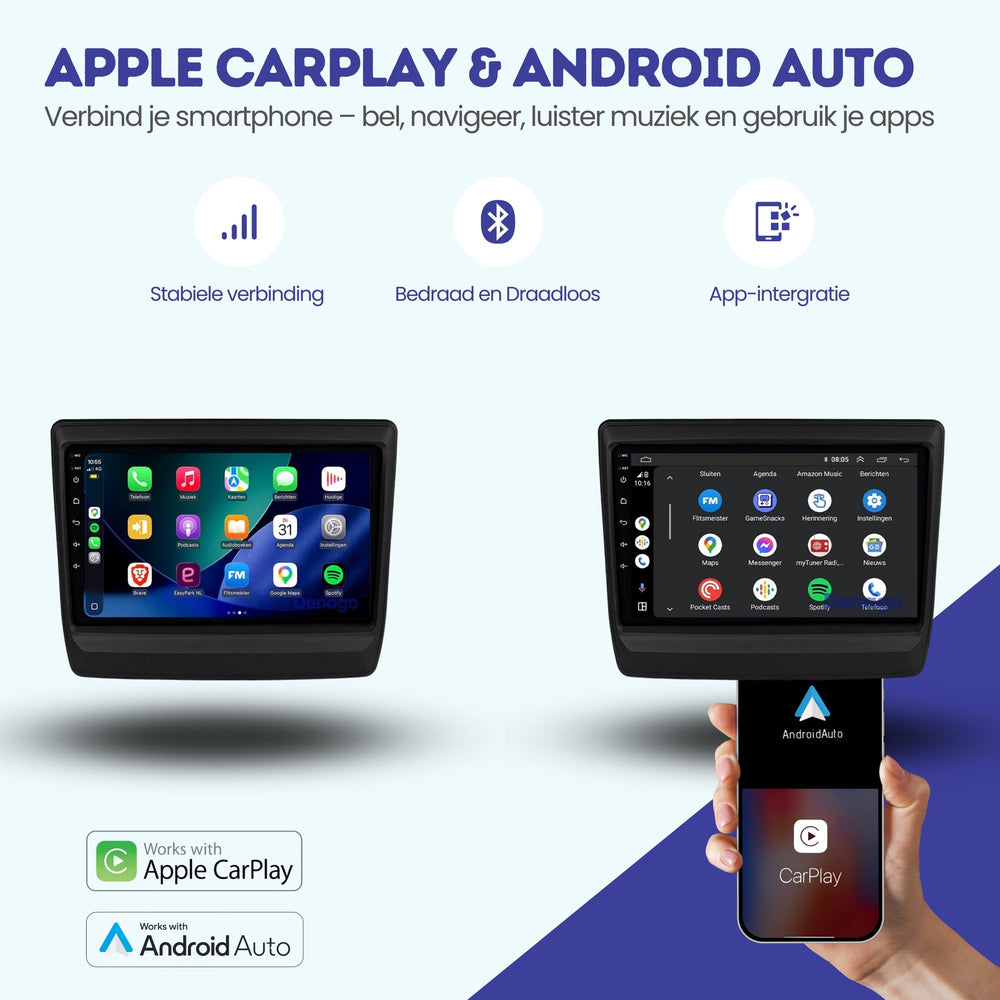 Autoradio CarPlay pour Isuzu D-Max | 2024–2026 | Denago DNG-A522 | 10 pouces | Android 16 | CarPlay et Android Auto sans fil