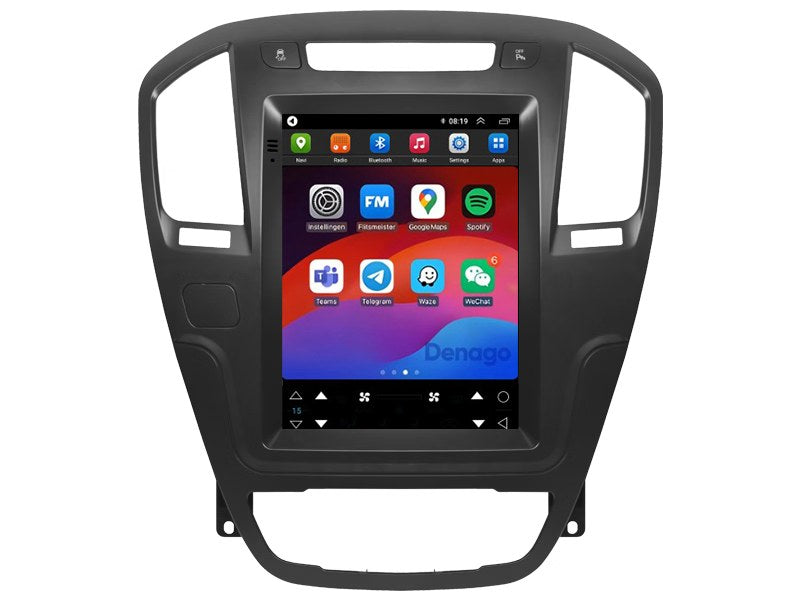 Opel Insignia CarPlay autorradio | 2008–2013 | Denago DNG-A530 | 9.7 pulgadas estilo Tesla | Android 16 | CarPlay inalámbrico y Android Auto