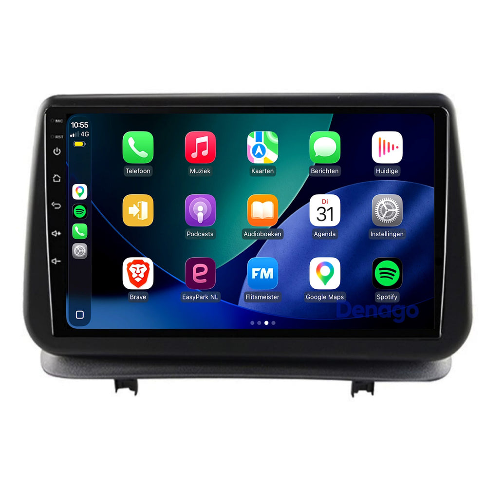 Renault Clio 3 CarPlay bilradio | 2005–2012 | Denago DNG-A514 | 9 tum | Android 16 | Trådlös CarPlay & Android Auto