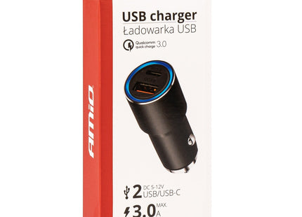 Autolader | Snellader | USB- en USB-C | 3A