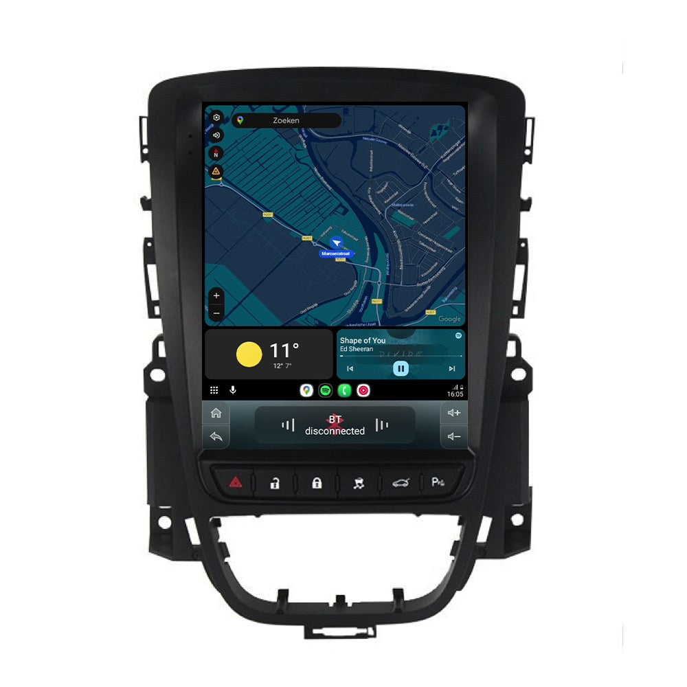 Cartronix Opel Astra J | 2009–2015 | راديو سيارة مع نظام ملاحة | Apple CarPlay وAndroid Auto | Android 13 | شاشة HD كبيرة | CTX-9013