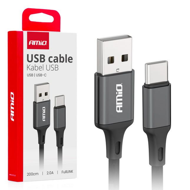USB naar USB-C kabel | 3A | 2 Meter