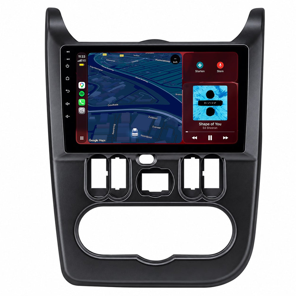 Dacia Logan CarPlay & Android Auto radio | 2010–2013 | 9 inch | Android 15 | CTX-7344