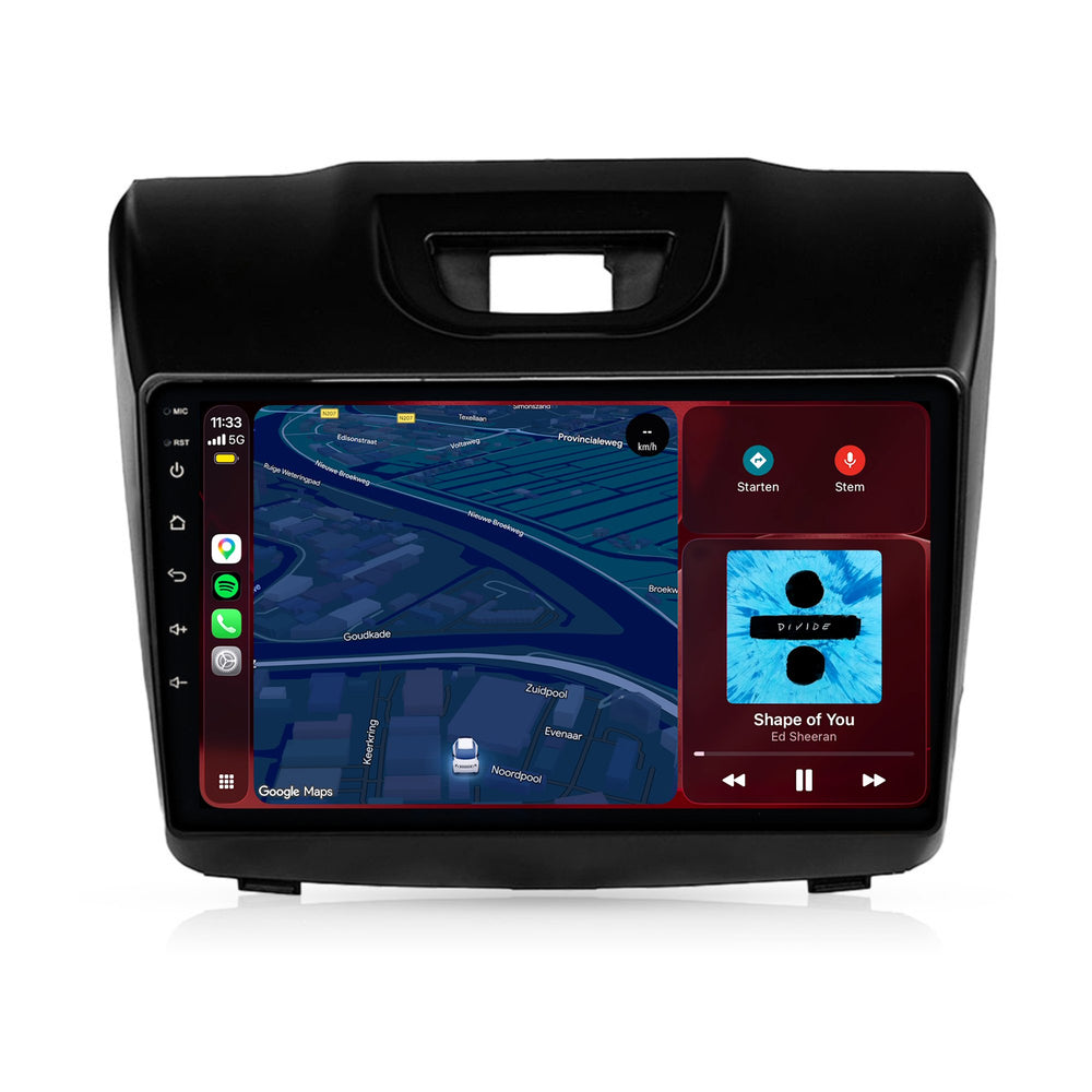 Isuzu D-Max CarPlay & Android Auto radio | 2012–2016 | 9 inch | Android 15 | CTX-7516