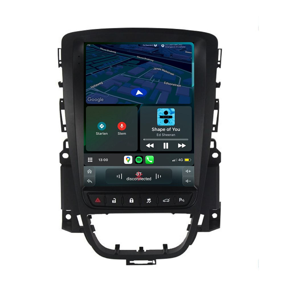 Cartronix Opel Astra J | 2009–2015 | راديو سيارة مع نظام ملاحة | Apple CarPlay وAndroid Auto | Android 13 | شاشة HD كبيرة | CTX-9013