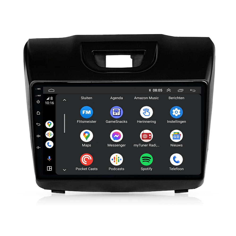 راديو سيارة Isuzu D-Max مع CarPlay وAndroid Auto | 2012–2016 | Android 13 | Davilon