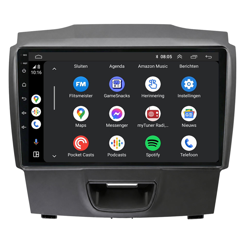 Isuzu MU-X CarPlay & Android Auto autoradio | 2015–2019 | Android 13 | Davilon