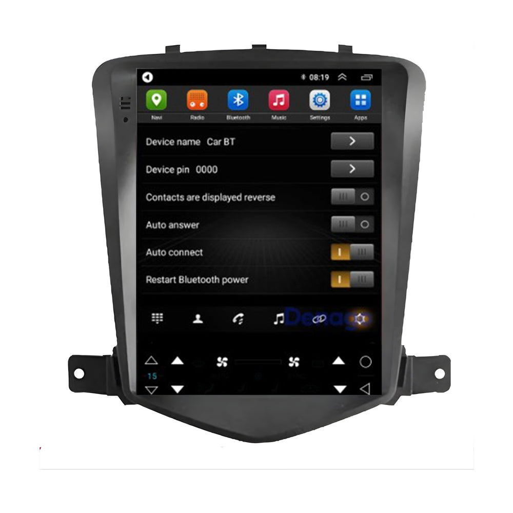 Chevrolet Cruze CarPlay autorradio | 2009–2015 | Denago DNG-A534 | 9.7 pulgadas estilo Tesla | Android 16 | CarPlay inalámbrico y Android Auto