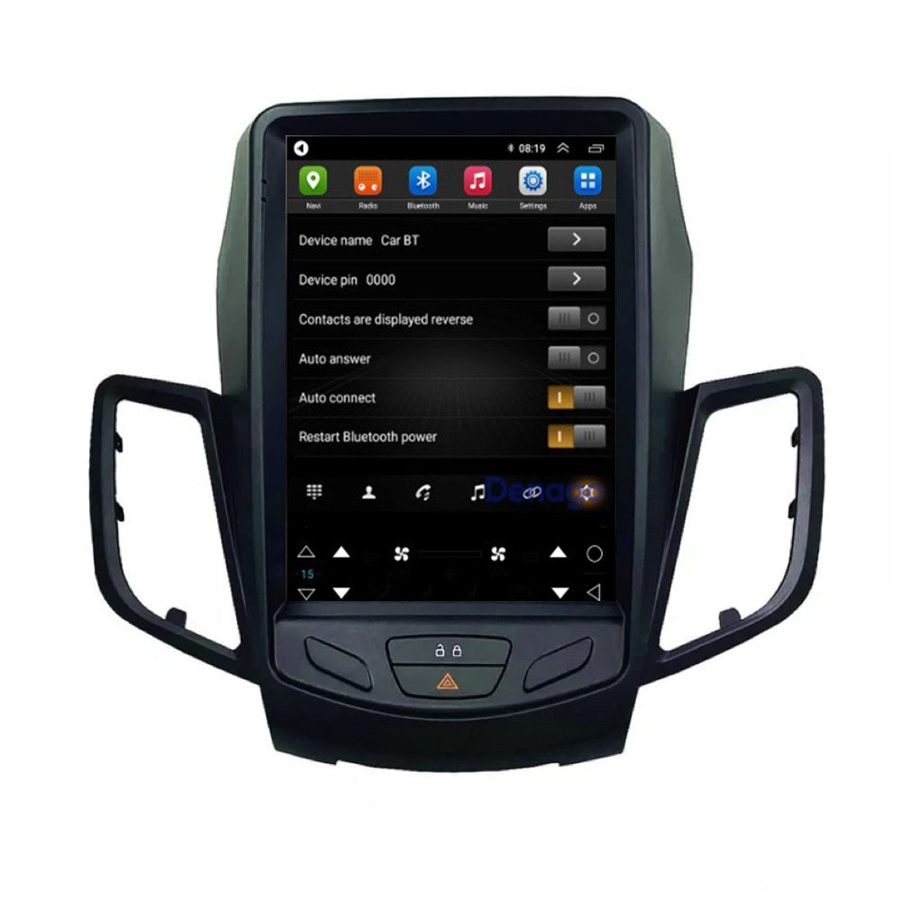 Ford Fiesta CarPlay autorradio | 2009–2017 | Denago DNG-A529 | 9.7 pulgadas estilo Tesla | Android 16 | CarPlay inalámbrico y Android Auto