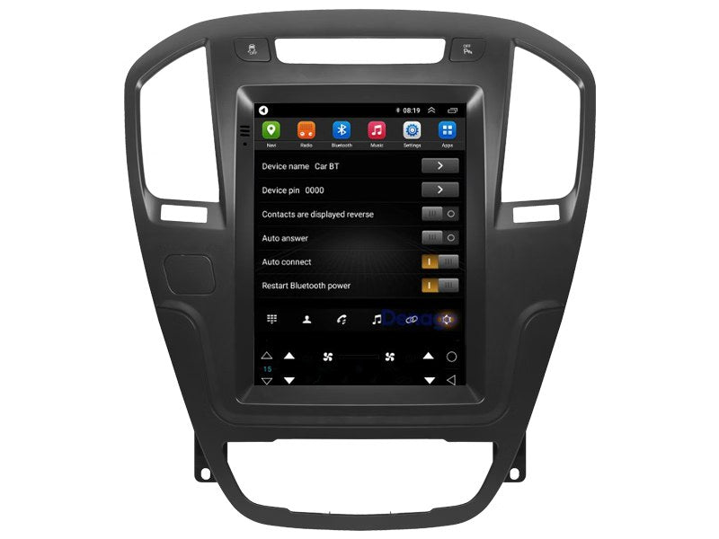 Opel Insignia CarPlay autorradio | 2008–2013 | Denago DNG-A530 | 9.7 pulgadas estilo Tesla | Android 16 | CarPlay inalámbrico y Android Auto