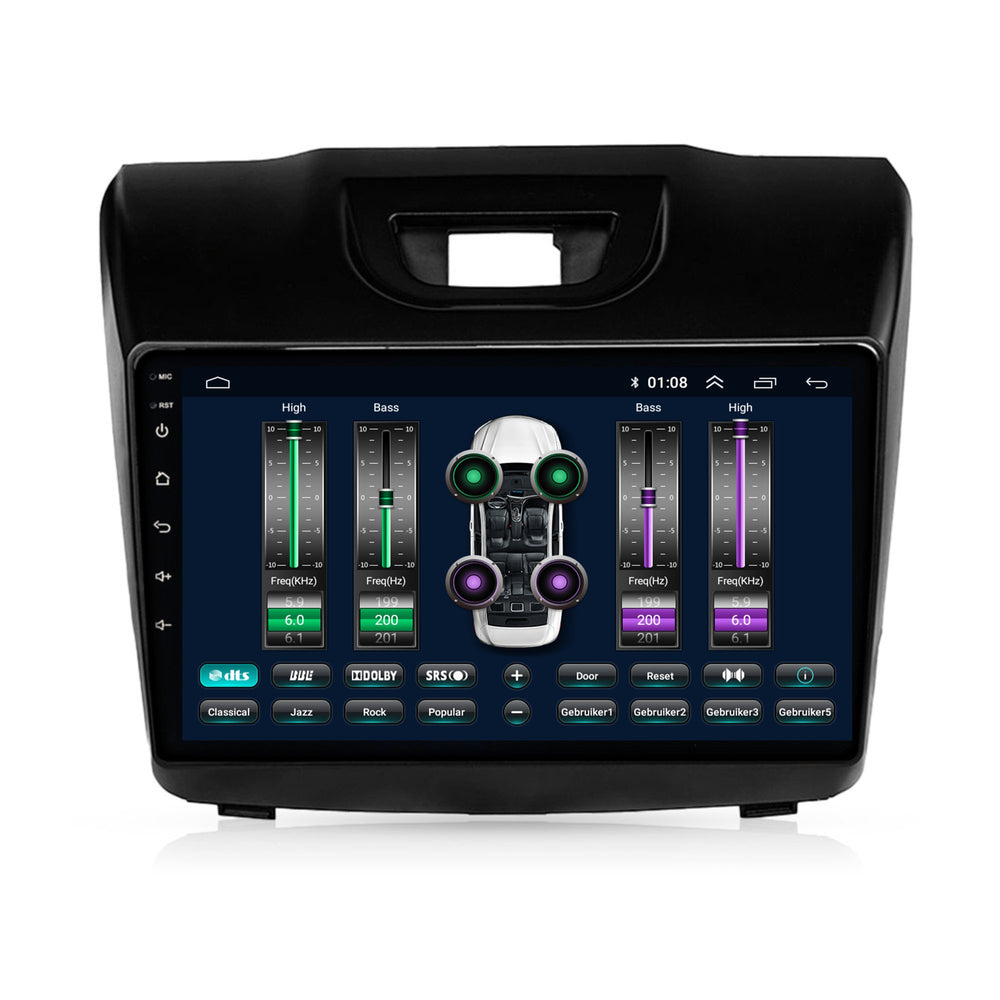 راديو سيارة Isuzu D-Max مع CarPlay وAndroid Auto | 2012–2016 | Android 13 | Davilon