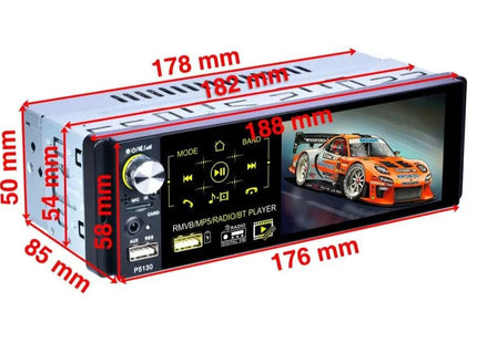 Autoradio simple DIN avec écran et caméra | Bluetooth & USB