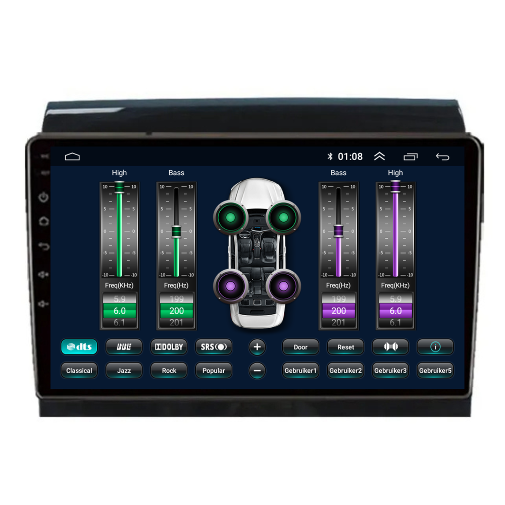 Fiat Ducato | Puente Citroën | Peugeot Boxer | Androide 13 | Radio de coche | 2006 a 2021 | Carplay y Android Auto