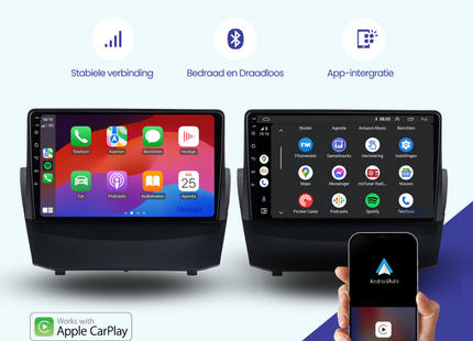 Ford Fiesta Autoradio | 2009 t/m 2012 | Android 13 & CarPlay