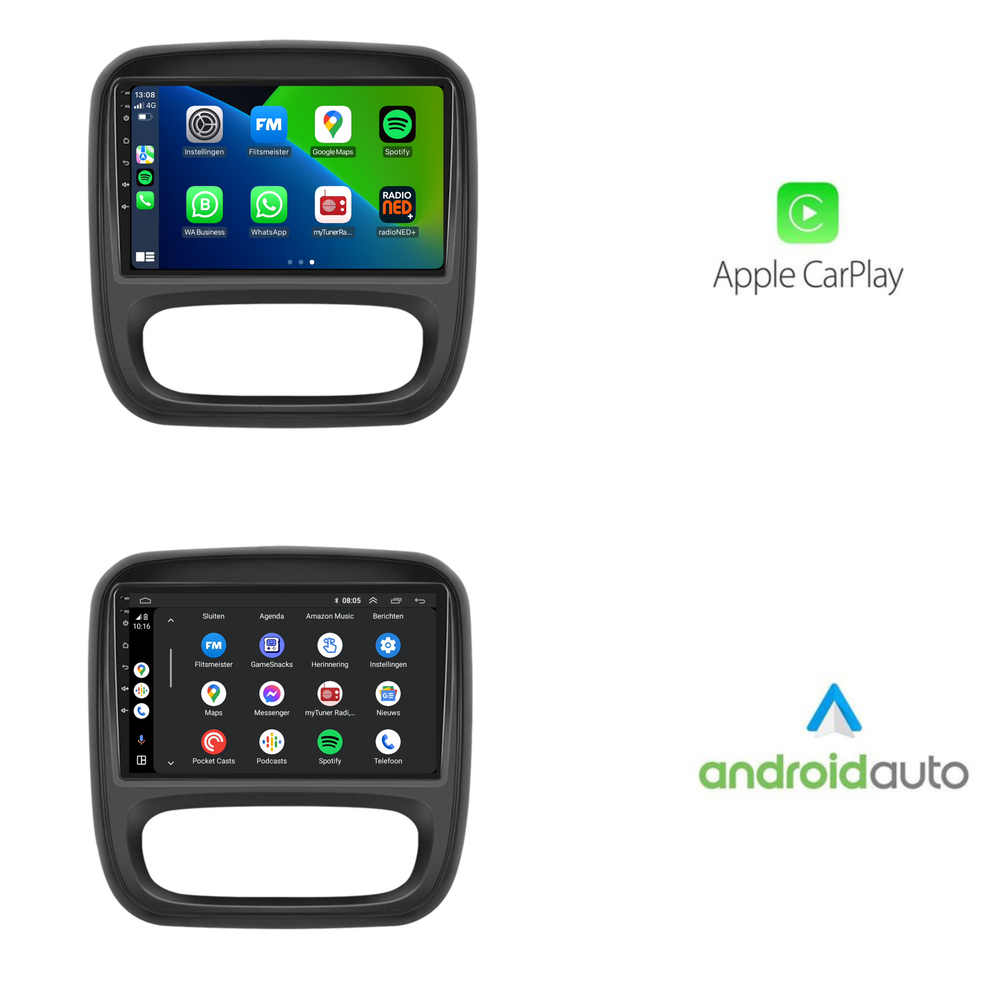 Opel Vivaro | Androide 13 | Radio de coche | 2016 a 2020 | Carplay y Android Auto