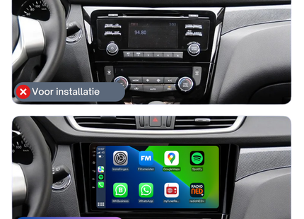 Nissan Qashqai | X-Trail | Android 13 | Autoradio | 2014 t/m 2021 | Carplay & Android Auto