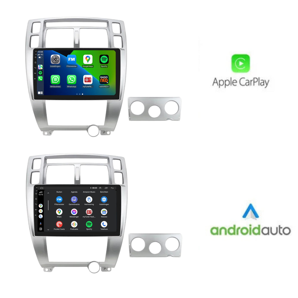 Hyundai Tucson | Androide 13 | Radio de coche | 2004 a 2010 | Carplay y Android Auto