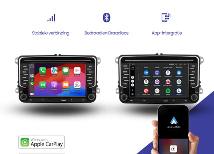 Volkswagen | Autoradio | 2 Go + 32 Go | 2003 à 2019 | Android 13 & Carplay