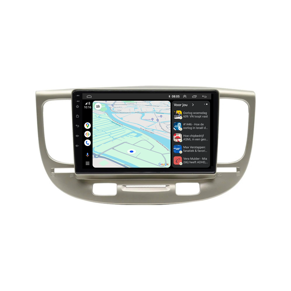 Kia Río | Androide 13| Radio de coche | 2006 a 2010 | Carplay y Android Auto