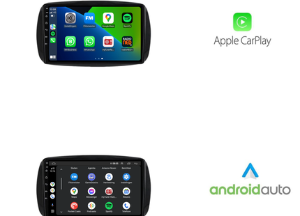 Smart Fortwo | Forfour | Android 13 | Autoradio | 2015 t/m 2019 | Carplay & Android Auto