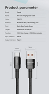 USB-A naar USB-C Kabel 2 Meter | Geschikt voor CarPlay & Android Auto | Paars