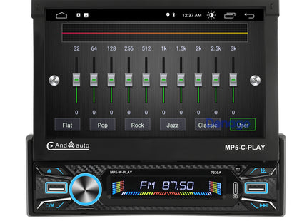 1Din Autoradio | Apple Carplay | Android Auto | USB, Aux, Bluetooth | MP5