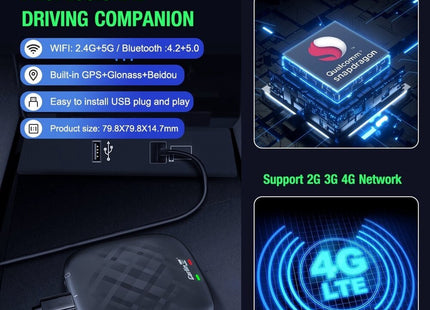 Carlinkit T- Box CarPlay | 4 GB Android Auto | Netflix & Youtube