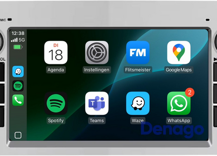 Opel CarPlay Autoradio | Android 13 | 2GB + 64GB | 2001 t/m 2013 | Android Auto - Zilver