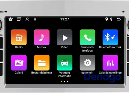 Opel CarPlay Autoradio | Android 13 | 2GB + 64GB | 2001 t/m 2013 | Android Auto - Zilver