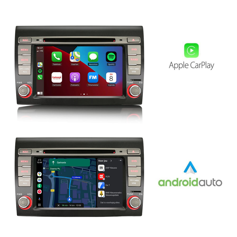 Fiat Bravo | CarPlay et Android Auto | autoradio | 2006 à 2017 | Android 14 | 4+64 Go