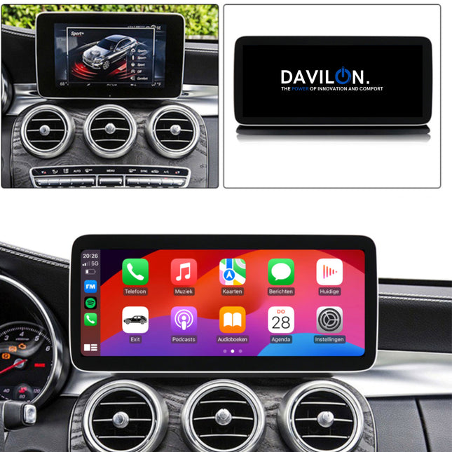 Mercedes C-Klasse CarPlay Autoradio 2015 t/m 2018 | Android Auto  | NTG 5.0