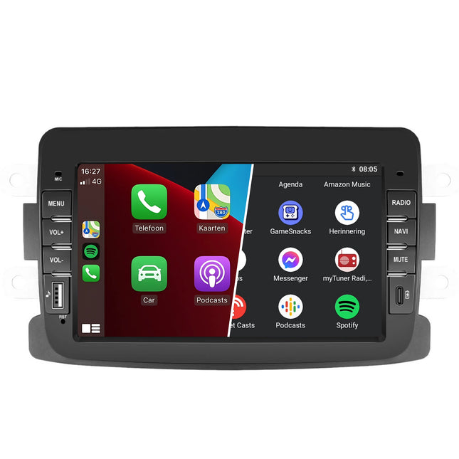 Denago DNG-1139 Android 13 Autoradio | Geschikt voor Dacia Duster, Dokker, Logan, Lodgy, Sandero (2012–2020) | Met CarPlay & Android Auto | 2GB RAM + 64GB opslag | Bluetooth, Wifi, Navigatie, Touchscreen