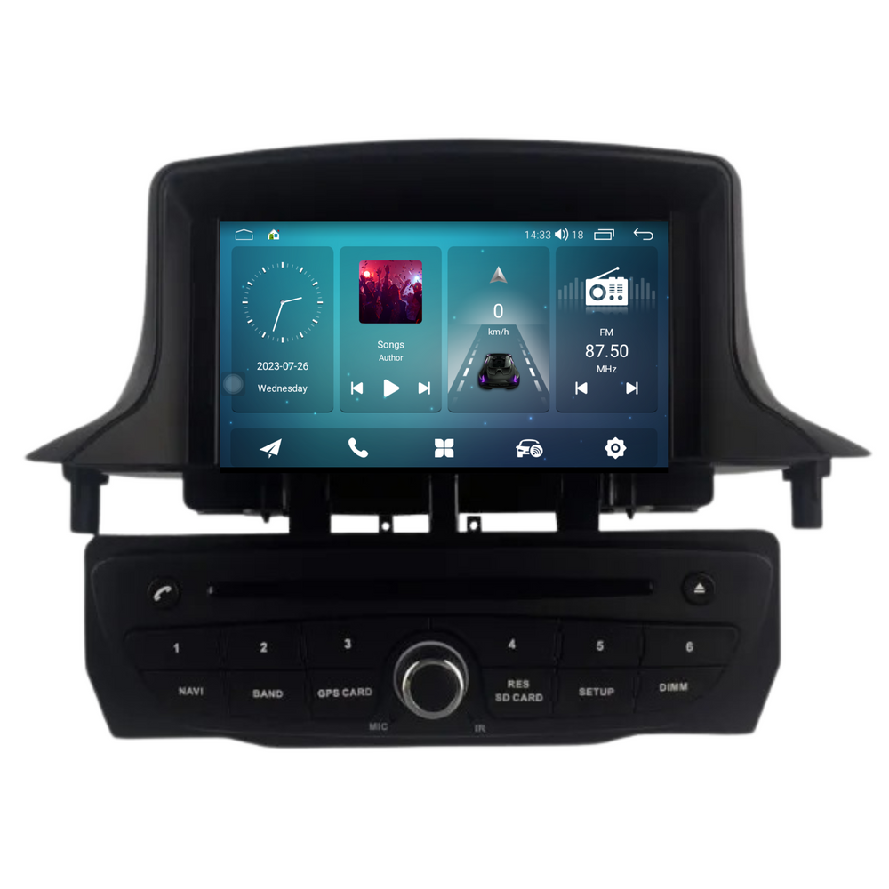 Renault Mégane 3 y Fluence | Androide 14 | Radio de coche | 2008 a 2016 | CarPlay y Android Auto | 4+64GB
