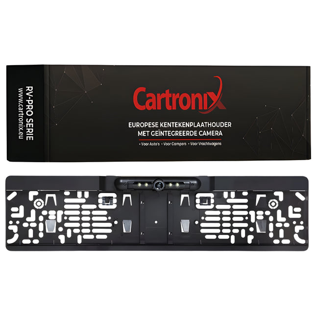 Support de plaque d'immatriculation Cartronix RV-420 PRO avec caméra | Pleine HD