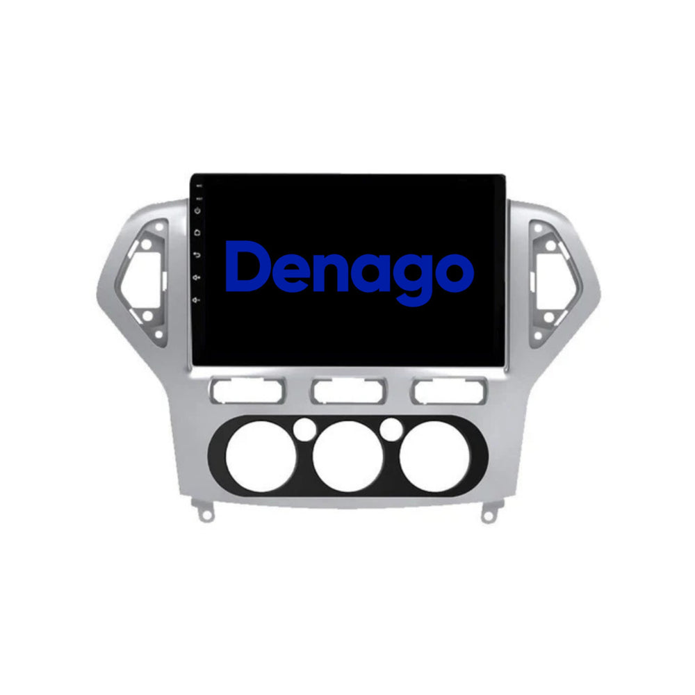 Ford Mondeo CarPlay car radio | 2003 to 2014 | Denago DNG-A204 | 9 inches | Android 13 | Wireless CarPlay & Android Auto | Silver colored frame