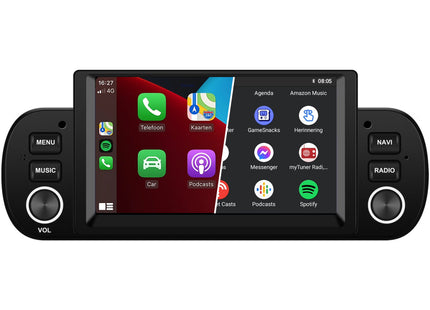 Fiat Panda 2012 t/m 2020 | Android 13 Autoradio | 4-core | 2GB RAM 32GB | CarPlay & Android Auto