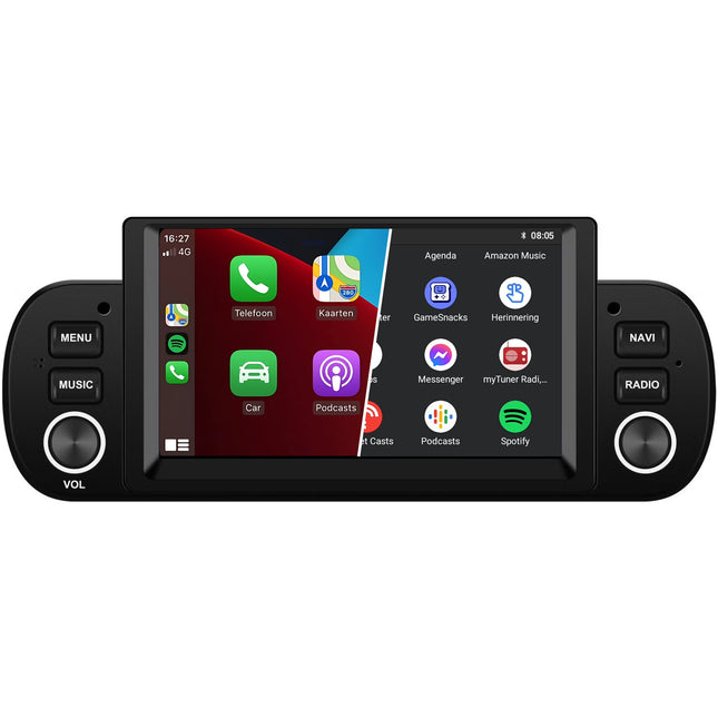 Fiat Panda 2012 t/m 2020 | Android 13 Autoradio | 4-core | 2GB RAM 32GB | CarPlay & Android Auto