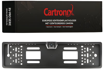 Support de plaque d'immatriculation Cartronix RV-400 PRO avec caméra