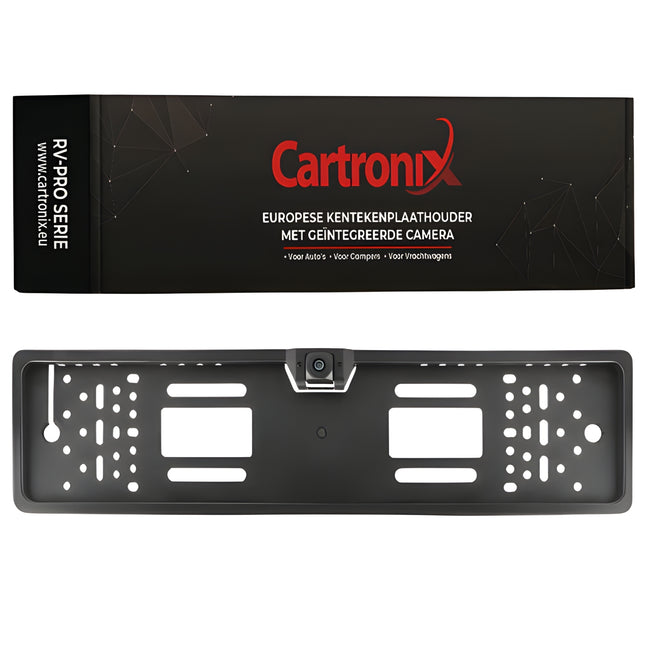 Support de plaque d'immatriculation Cartronix RV-400 PRO avec caméra