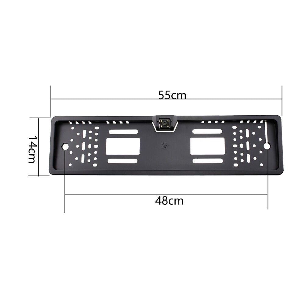 Reversing camera in license plate holder | 4 LED