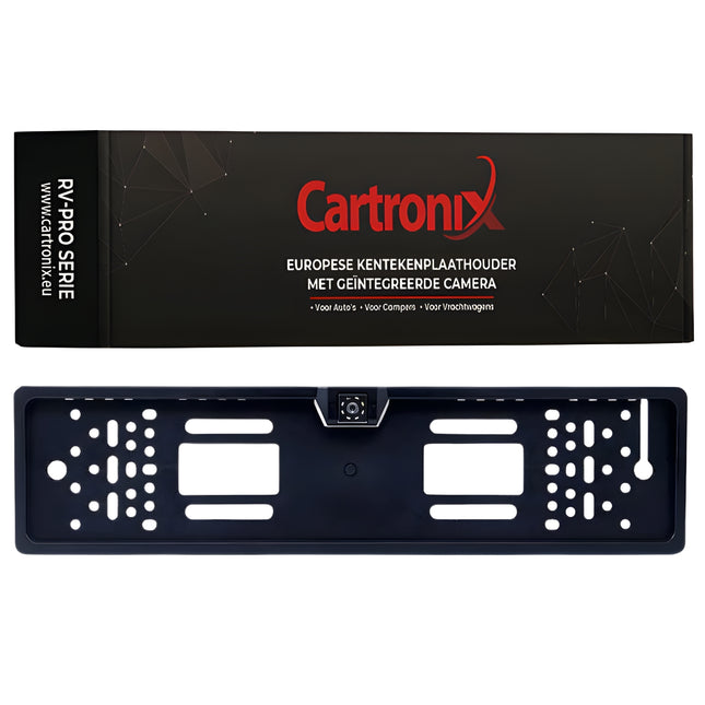 Cartronix RV-410 PRO kentekenplaathouder met camera | 8 LED Nachtzicht