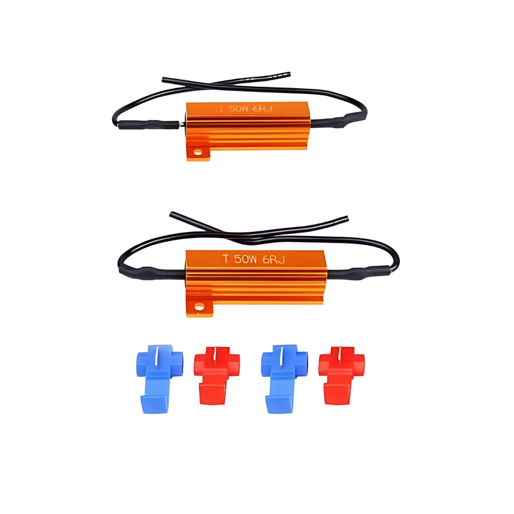 Resistencia CANBUS | 12 V 50 W 6 ohmios | Eliminador de códigos de error | Juego de 2