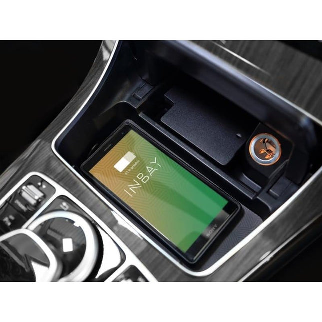Draadloze oplader voor Mercedes C-klasse  | Opbergvak | Plug & Play