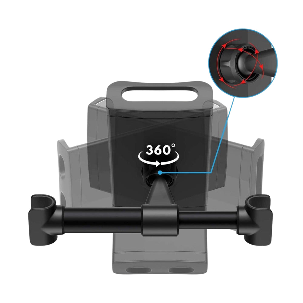 Universele iPad / Tablet houder voor auto | hoofdsteun montage | 360° draaibaar | Rood